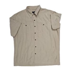 511 Tactical Shirt Mens XL Yellow Plaid Short Sleeve Conceal Carry